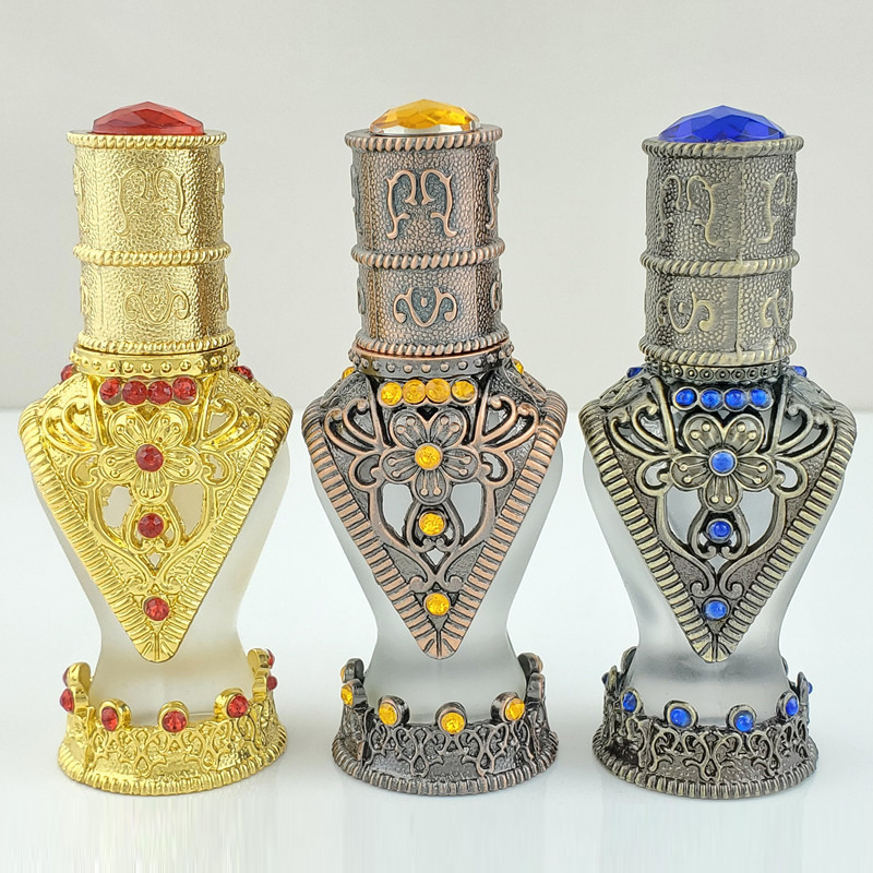Vintage Collectible Perfume Bottles - 8ml 컬렉션 허리 다이아몬드 장식 에센스