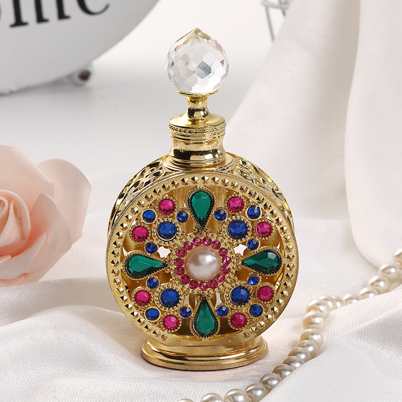 Vintage Collectible Perfume Bottles - 빈티지 빈 향수 테라리움 병, 금속