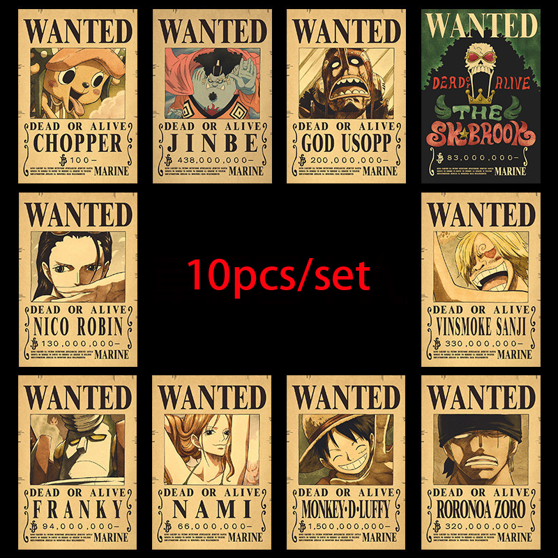 Vintage Toys Collection - 10개 애니메이션 원피스 루피 30억 지로