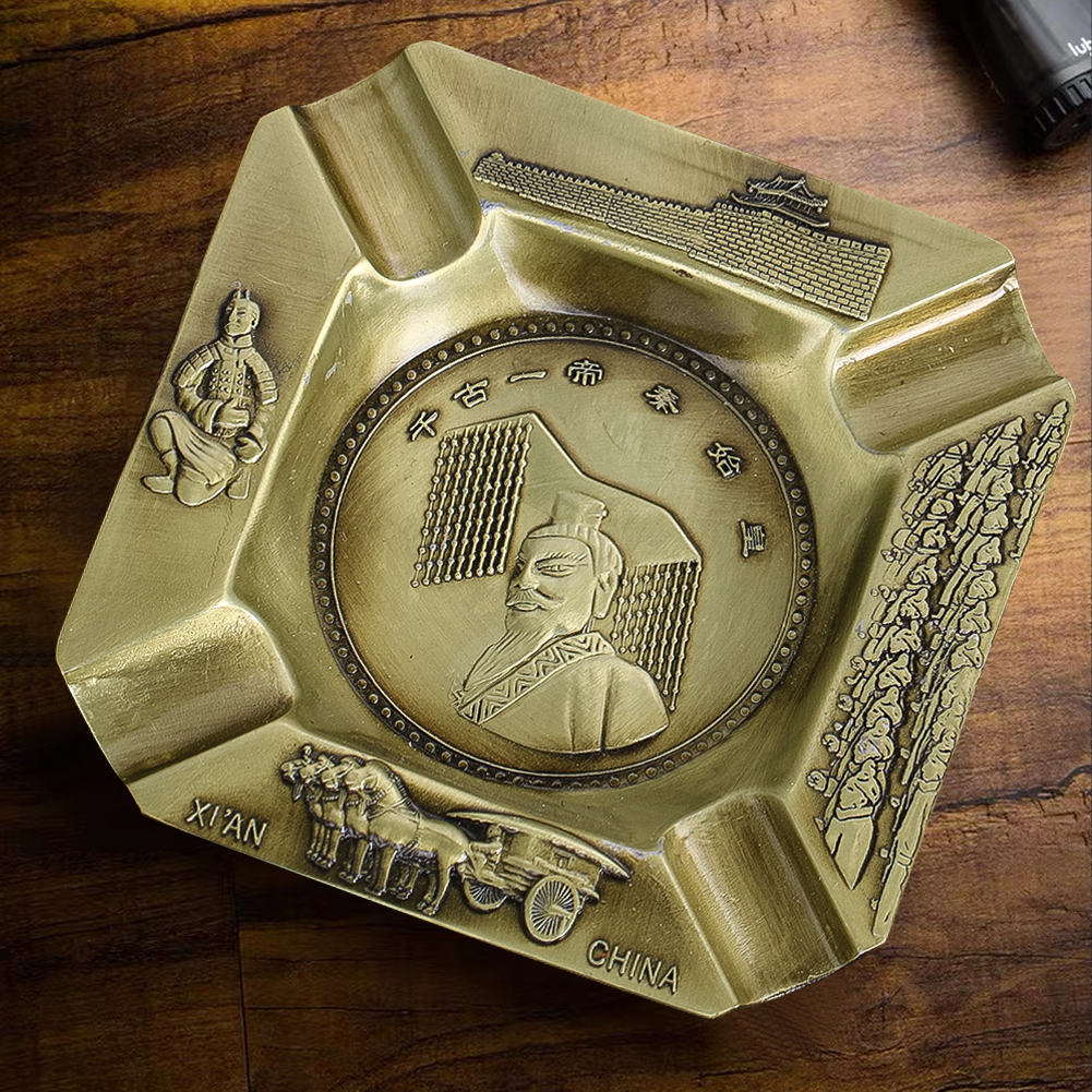 Vintage Collectible Ashtrays - 빈티지 황동 재떨이 레트로 중국 스타일