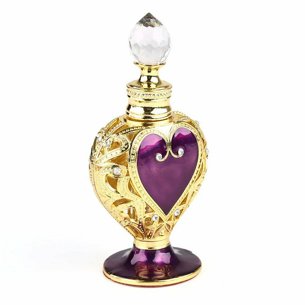 Vintage Collectible Perfume Bottles - 럭셔리 향수 크리스탈 병 퍼플 하트