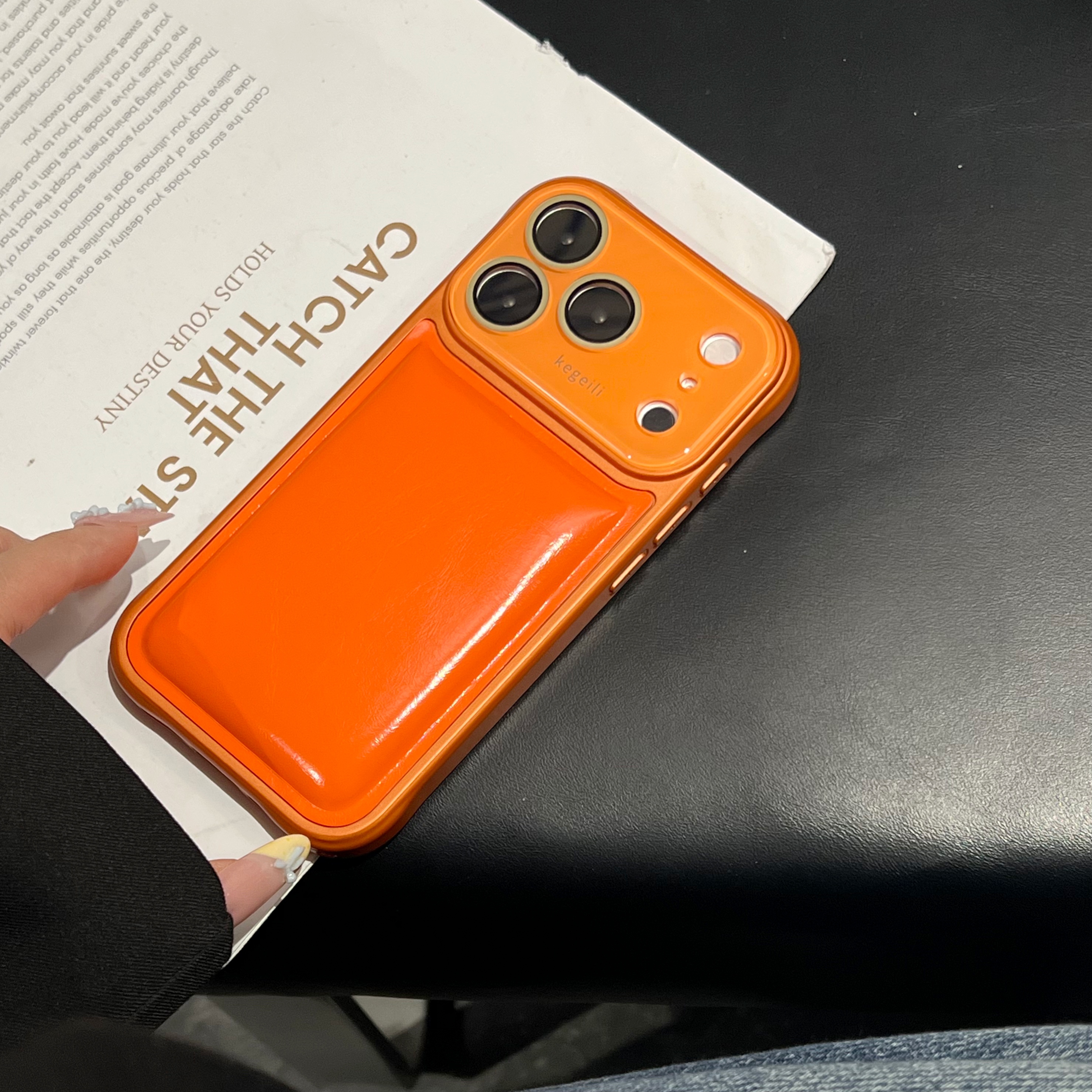 Camera Leather Case - ‌ 럭셔리 비즈니스 오일 왁스 가죽