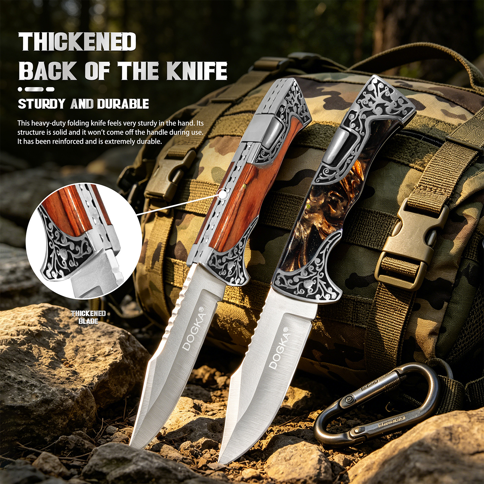 Vintage Collectible Knives - 두 가지 스타일의 빈티지 조각 금속