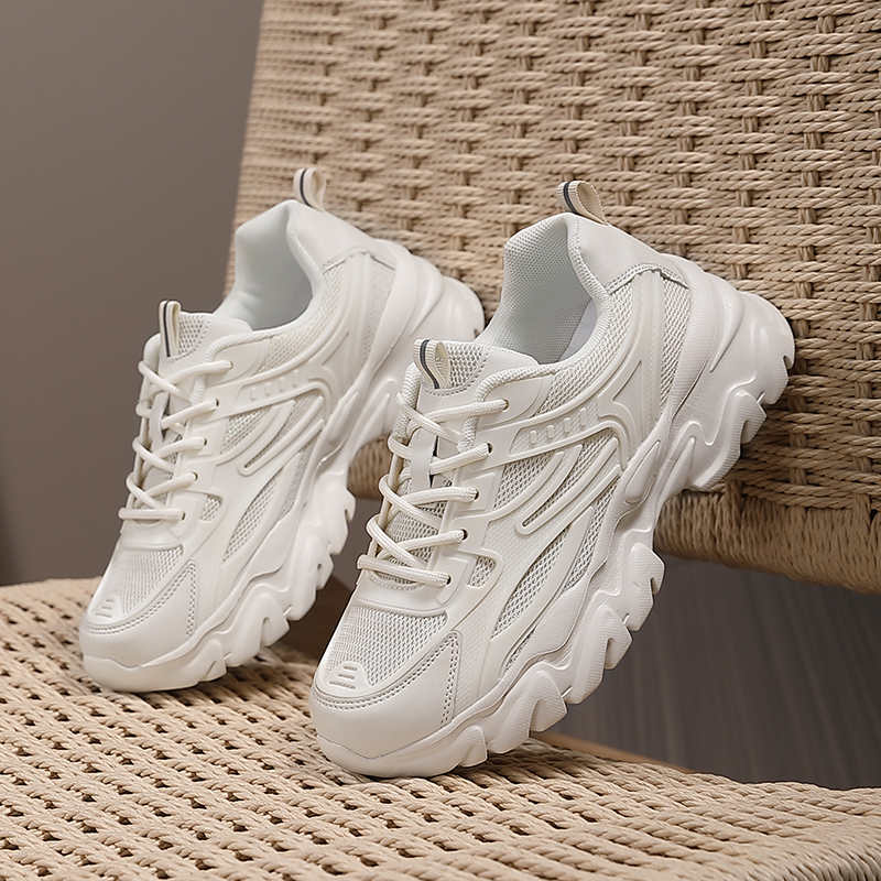 Vintage Collectible Shoes - 일반 가죽 키높이 귀여운 트레이너 로퍼