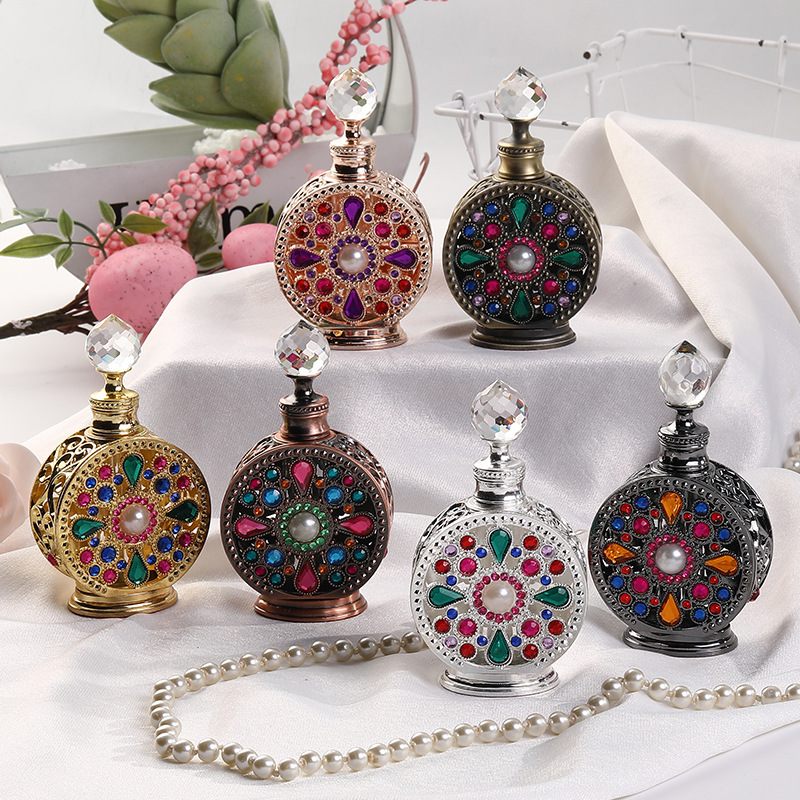 빈티지 빈 향수 테라리움 병, 금속 에나멜 수공예 컬렉 - Vintage Collectible Perfume Bottles 리뷰 및 가격