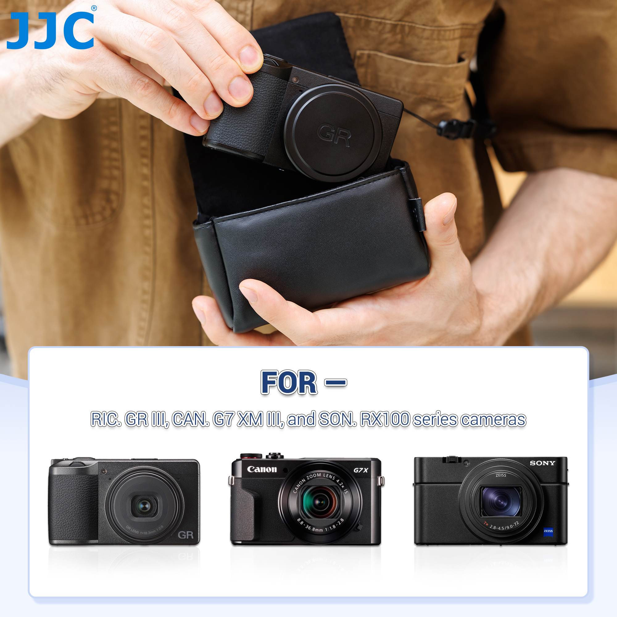 JJC 소형 카메라 가방 리코 GR IV HDF GRI - Camera Leather Case 리뷰 및 가격