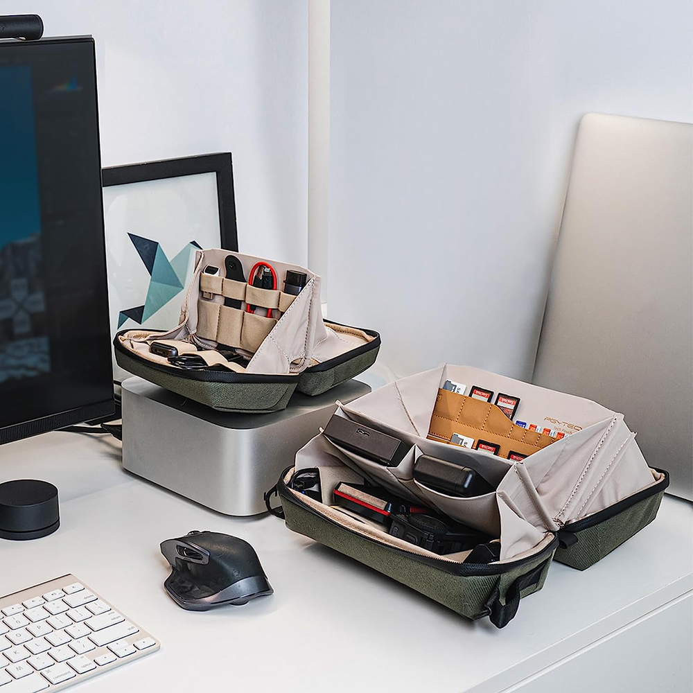 PGYTECH 기술 파우치 주최자 가방 케이블, 전화  - Camera Leather Case 리뷰 및 가격