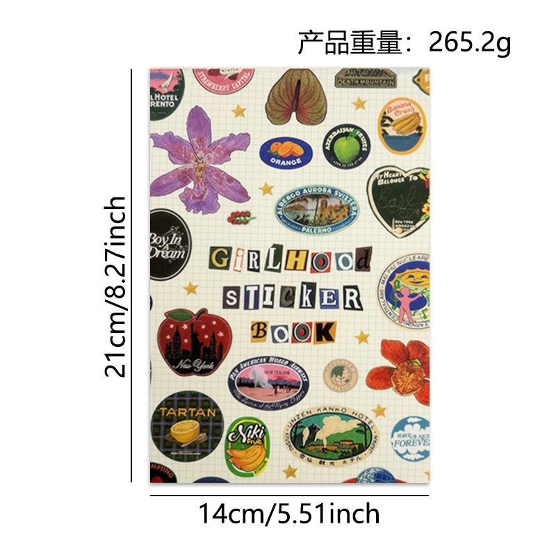 새로운 빈티지 소녀 시절 스티커북 레트로 스타일 소녀들 - Vintage And Collectible Books 리뷰 및 가격