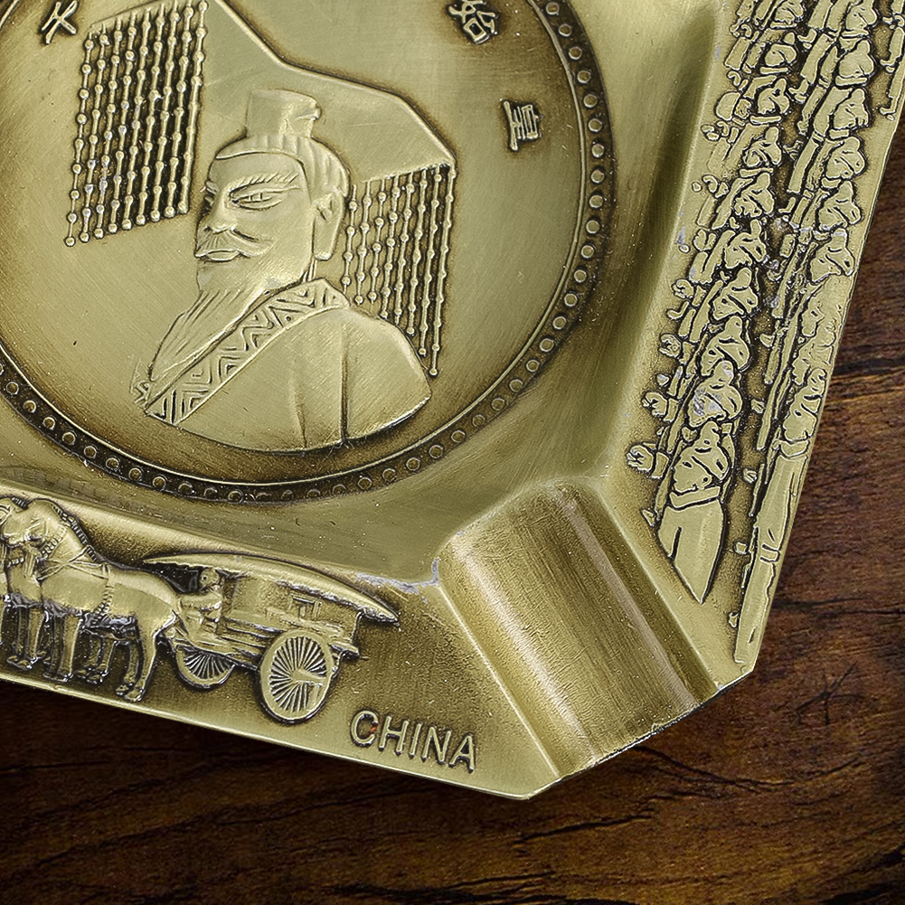 빈티지 황동 재떨이 레트로 중국 스타일 원형 금속 흡연 - Vintage Collectible Ashtrays 리뷰 및 가격