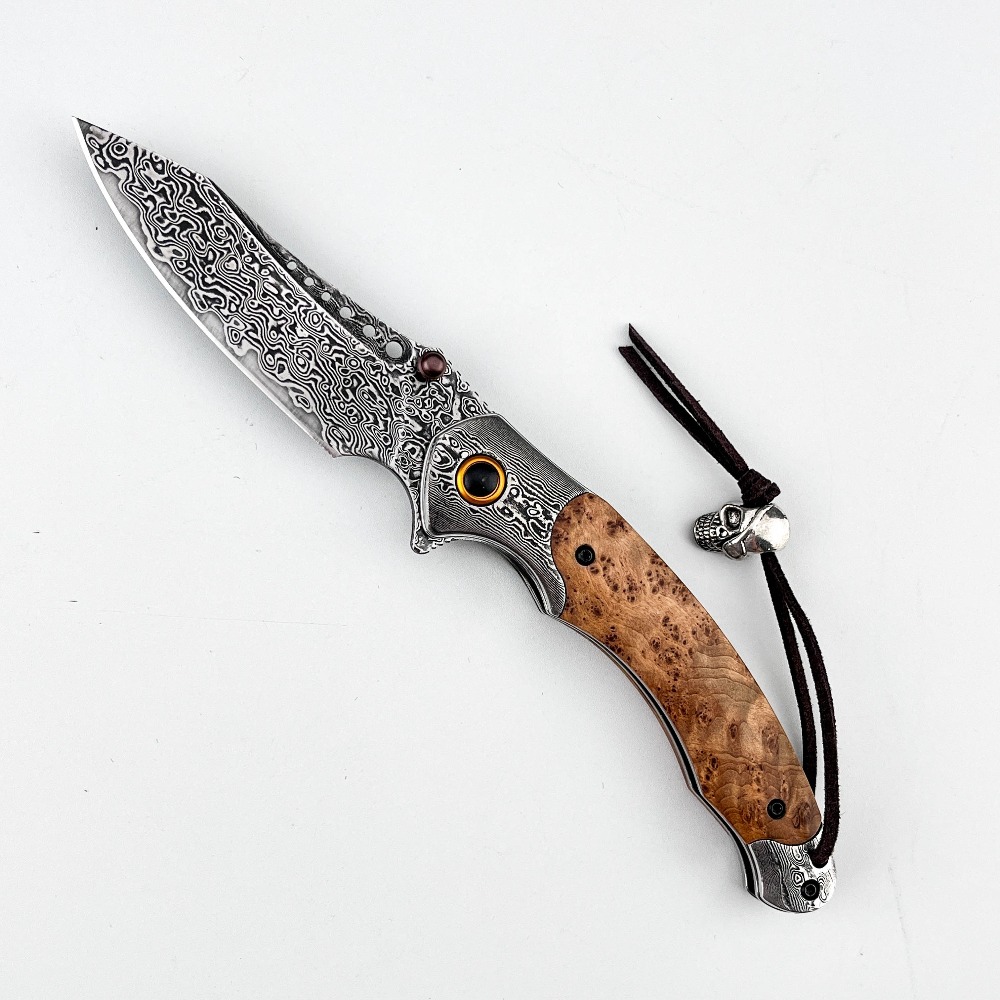 고경도 다마스커스 패턴 접이식 나이프 빈티지 장식용 수 - Vintage Collectible Knives 리뷰 및 가격