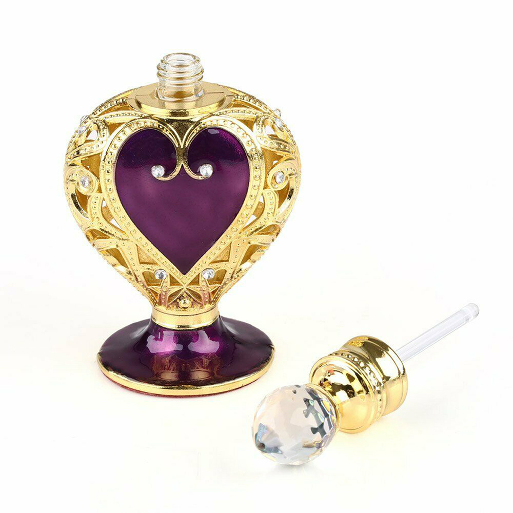 럭셔리 향수 크리스탈 병 퍼플 하트 크라운 빈티지 골든 - Vintage Collectible Perfume Bottles 리뷰 및 가격