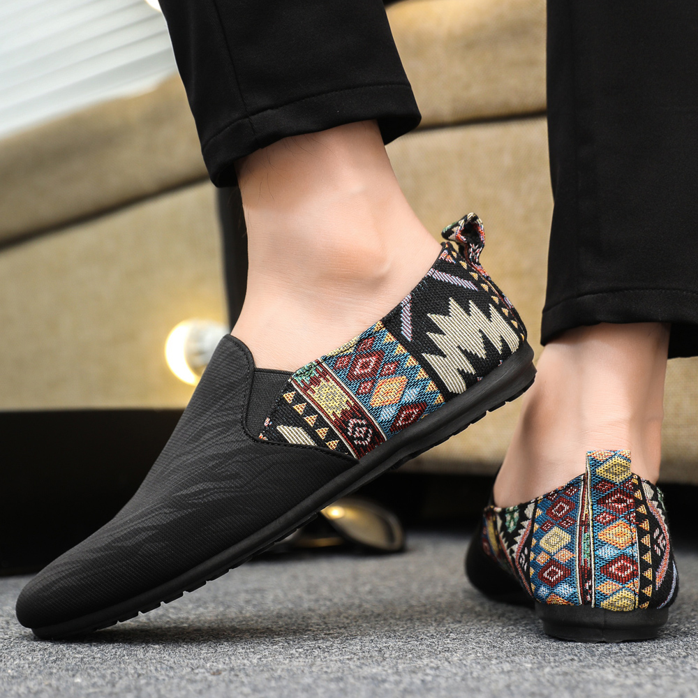 2025 가을 컬렉션 중국풍 로퍼 블랙 트렌디 빈티지  - Vintage Collectible Shoes 리뷰 및 가격