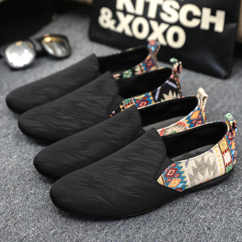 2025 가을 컬렉션 중국풍 로퍼 블랙 트렌디 빈티지  - Vintage Collectible Shoes 리뷰 및 가격