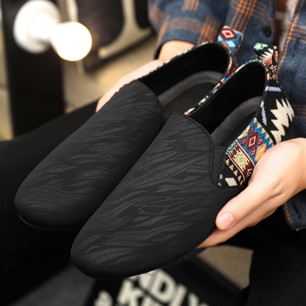 2025 가을 컬렉션 중국풍 로퍼 블랙 트렌디 빈티지  - Vintage Collectible Shoes 리뷰 및 가격
