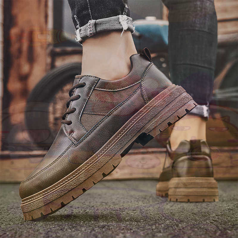 어두운 천연 가죽 패션 트레이너 테니스 남성 운동화 패 - Vintage Collectible Shoes 리뷰 및 가격