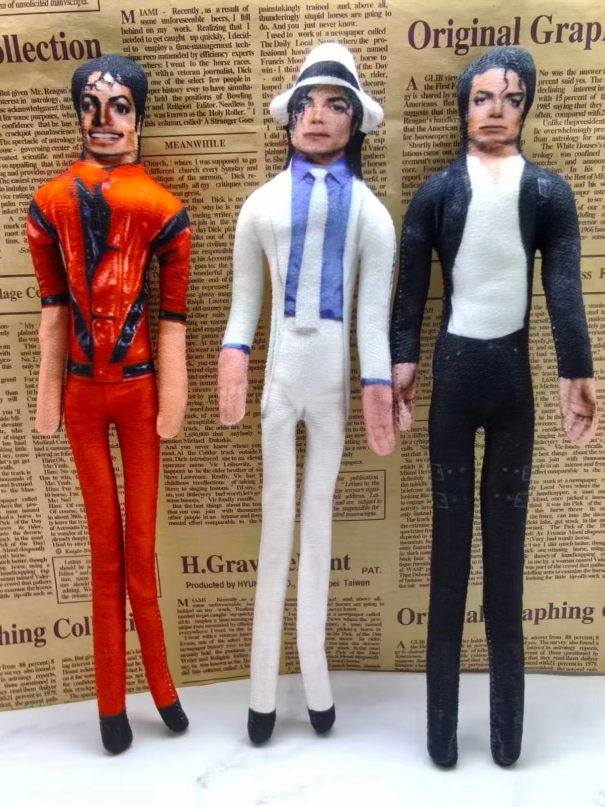 빈티지 MJ 마이클 잭슨 코스프레 소품 인형 구부릴 수 - Vintage Toys Collection 리뷰 및 가격