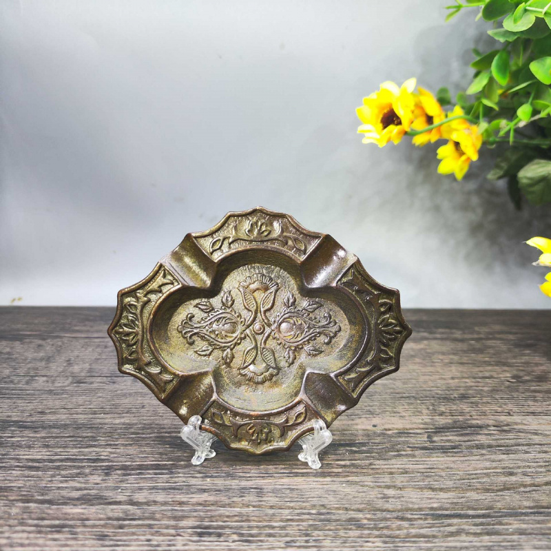 앤티크 컬렉션, 빈티지 도금 구리 펜 워셔, 자수 볼이 - Vintage Collectible Ashtrays 리뷰 및 가격