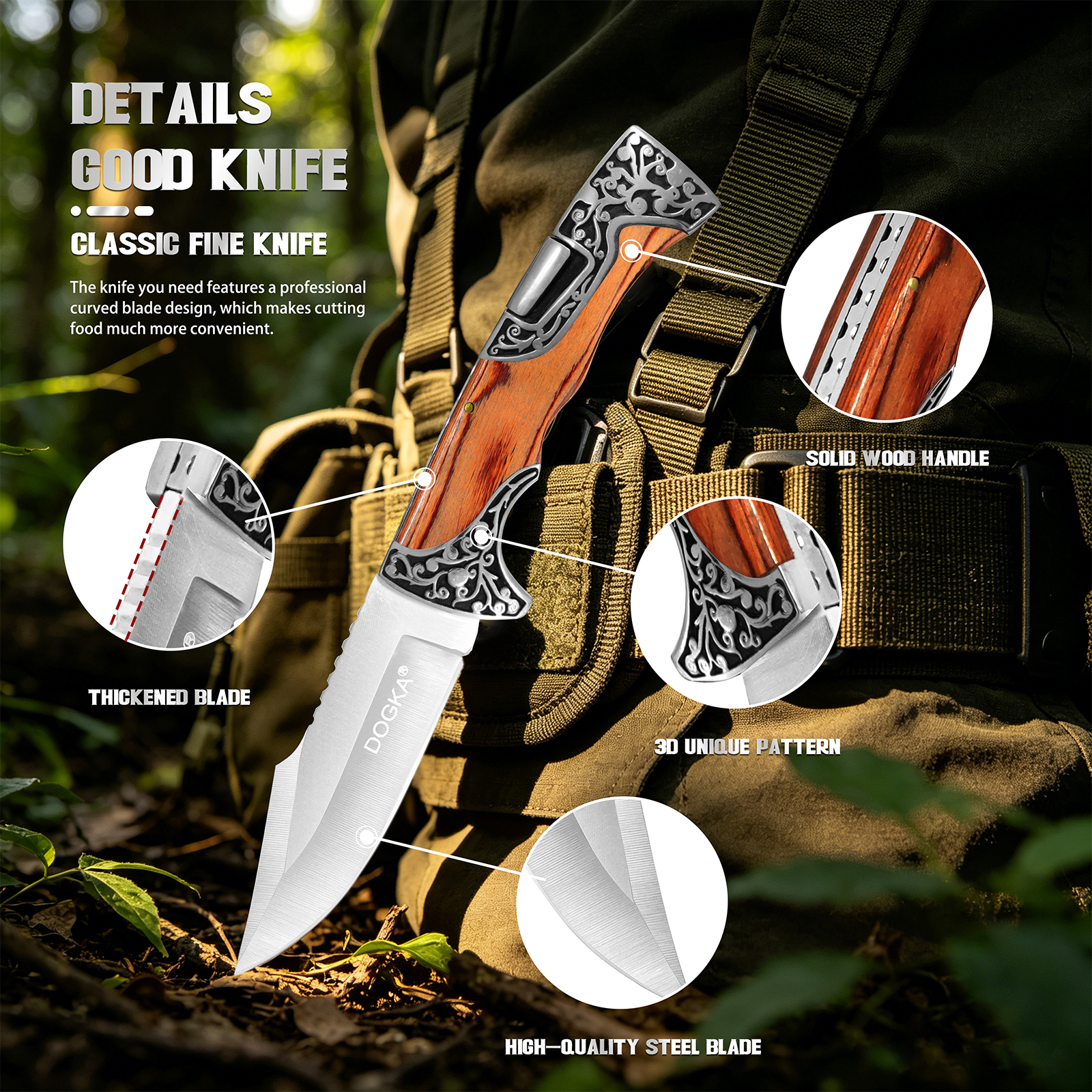 두 가지 스타일의 빈티지 조각 금속 및 목재 인레이 접 - Vintage Collectible Knives 리뷰 및 가격