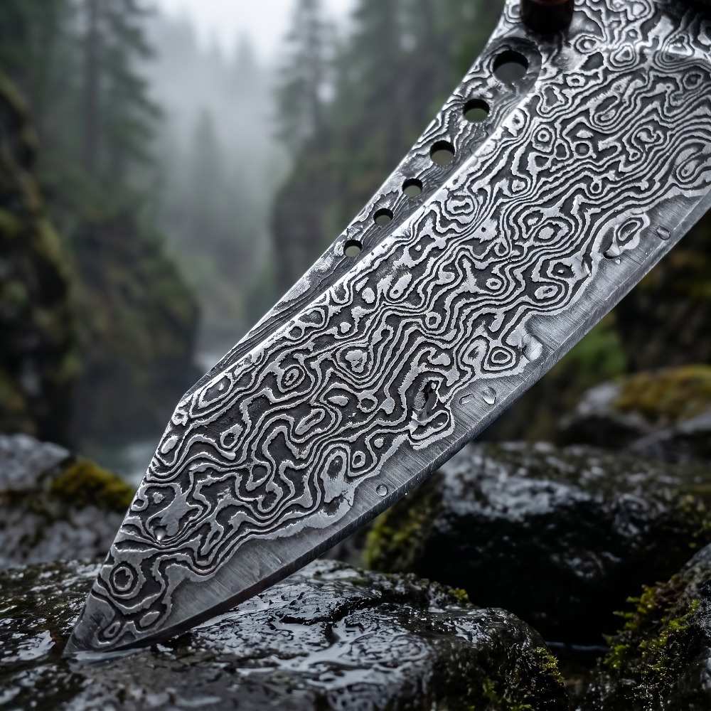고경도 다마스커스 패턴 접이식 나이프 빈티지 장식용 수 - Vintage Collectible Knives 리뷰 및 가격