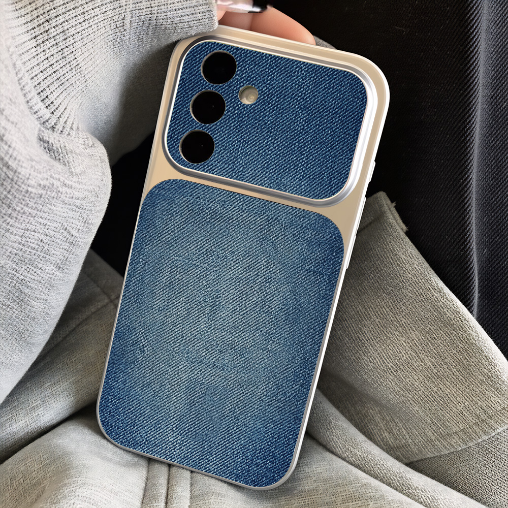 레트로 블루 데님 PU 가죽 폰 케이스 삼성 A57 A - Camera Leather Case 리뷰 및 가격