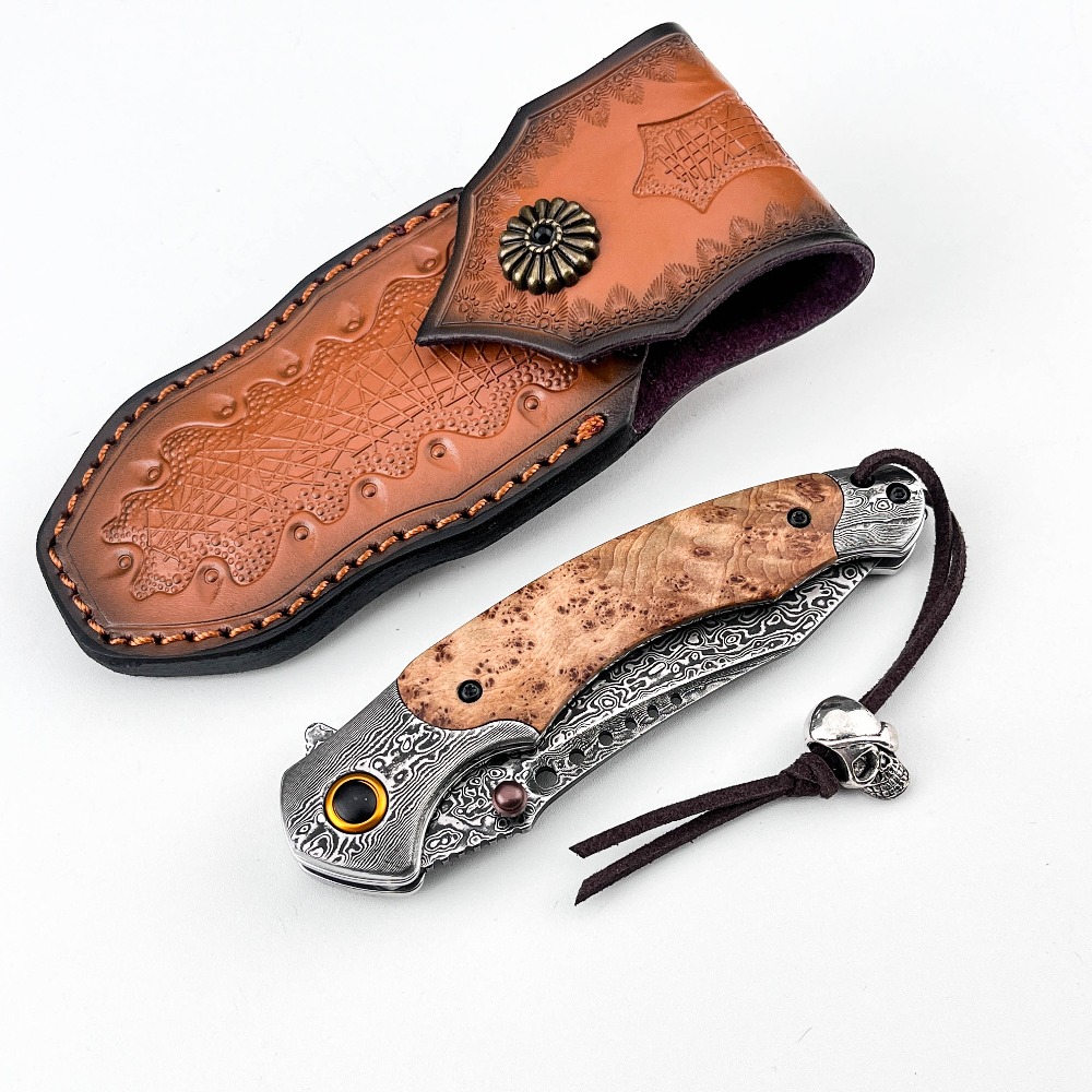 고경도 다마스커스 패턴 접이식 나이프 빈티지 장식용 수 - Vintage Collectible Knives 리뷰 및 가격